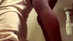 public toilet with big black cock pounding