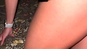No need to rotate your phone the party got hot in a leather mini skirt and extra tiny 18 thong part 1