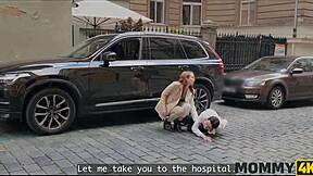 Nurse provides medical help to young patient
