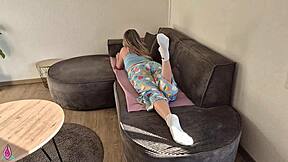 Omg So Tight Step Sis In Cute Pajamas Has Never Had An Anal Creampie