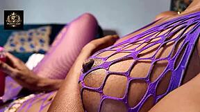 Slim ebony african milf gets fucked hard