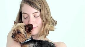 hot naked blonde gets bent over for doggystyle fun