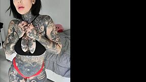 petite tattooed girl melody radford dances sexily