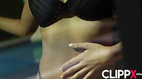 Lucas Frost and Gizelle Blanco in hardcore reality scene.