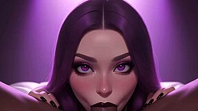 Cute gothic girl begs for bbc cum in mouth pov. 😍