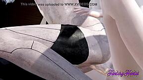 I fuckd A2 hard n she recived multicum in Nier Automata hentai