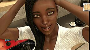 Sexy Tia offers John her big ass