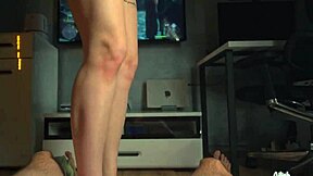 Daddy Pounds Petite's Pussy Harder For Sperm