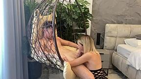 beautiful blonde's ass pounded in the kitchen