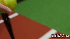 i'm riding joey's big cock and sucking it after batting practice, feeling so horny