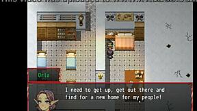 Whoa! Giant cock in hentai game ep 22 bangs tiny 18+ princess!