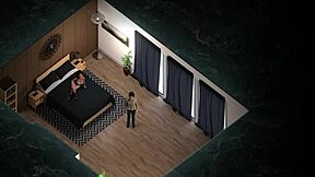 Ebony milf with big black ass rides young 18+ white cock in hot interracial scene. She drinks cum in Symphony of the Serpent hentai game part 3.