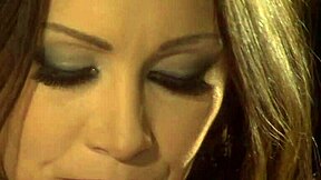 anabela takes deep anal creampie then pushes cum out