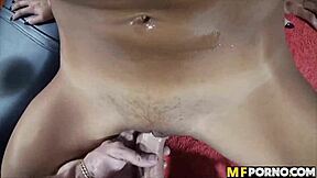 athletic latina chloe amour takes cock in garage.