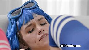 sexy rangers sharing in uniform