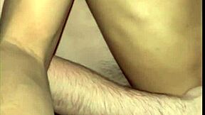 Bent over brunette Almendra Gala gets hard sex and blowjob at work POV.