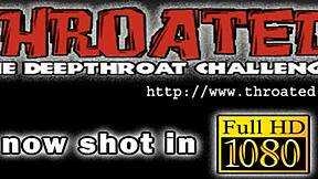 ravishing angel sucks huge cocks in oral competition, cumshot on her face