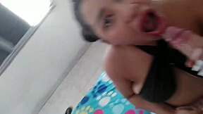 i watch this busty brunette teen 18+ bouncing her big tits in doggystyle fucking