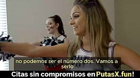 BFF catches stepbro creaming sister's pussy.