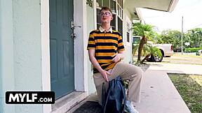 bombshell milf elisa bethann bangs nerdy neighbor hard