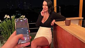 Control my orgasm in a Paris cafe?