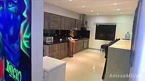 Latina maid's heart pounds seducing boss with big ass shaking