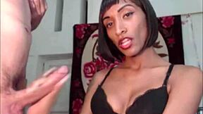 omg, stunning ebony tranny deepthroatin her lover... so hottt!!