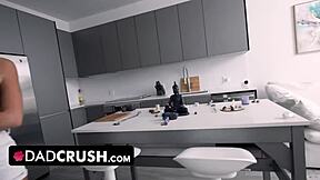 DadCrush - Bratty stepdaughter learns a harsh lesson