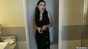 can you believe my busty romanian coworker got drilled while on the phone?