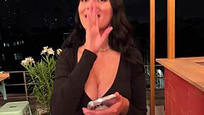 Control my orgasm in a Paris cafe?