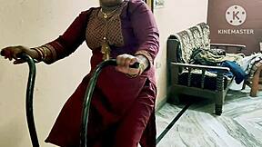 indian babe getting rough with gym guys 😏