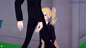 Ai Hayasaka, Kei, and Miyuki Shirogane in Wild Hentai Sex Scene