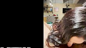 Latina teen with braces takes her first big white cock in porn casting interview