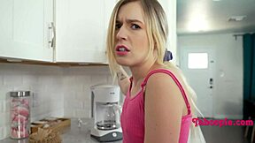 Stepbro faces ultimatum: feed or fuck in taboo teen clash