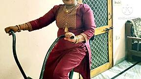 indian babe getting rough with gym guys 😏