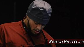 Goth slut lola fae bound in sex dungeon gangbang