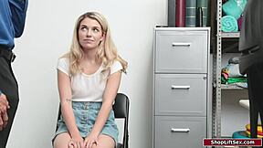 Fake money user banged hard by officer in lingerie