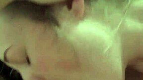 Slutty girlfriend contrasts innocence with her love for sucking cock at home