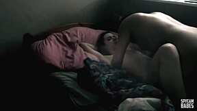 My stepdaughter sneaks in for a wild FUCK session