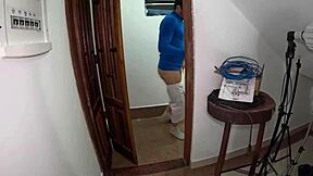 latina babe suffocates guy with ass while spanking his butt in homemade first time