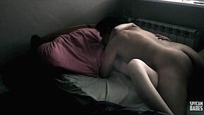 My stepdaughter sneaks in for a wild FUCK session