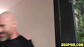 Horny Asian teen slammed hard by neighbor's big dick on Halloween.