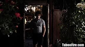 Stepmother seduces her stepson and his friend for a threesome