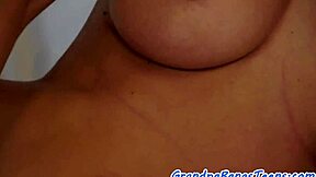 teen cocksucker satisfies old man's hard shaft