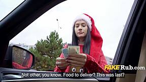 i can't get over this sexy santa teen doing christmas deliveries.