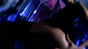 Masked encounters in a private setting with a blonde young woman.