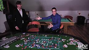 Hot Henessy Double Penetrated Deep on Pool Table