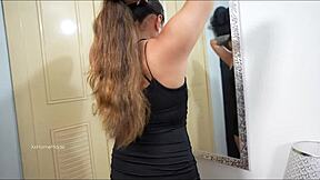 Sharing a bed with stepbrother led to unexpected hardcore action late at night.