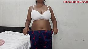 Desi Indian Niharika flaunts big boobs and wet pussy.