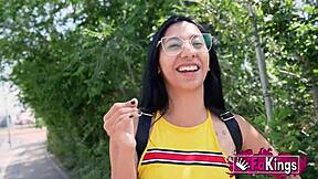 Hey, can this young sole prove she’s wild at hard bareback fucking?